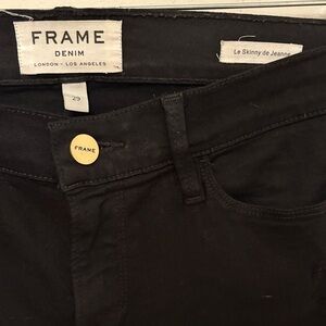 Frame Denim Women's Skinny Jeans - Black size 29
